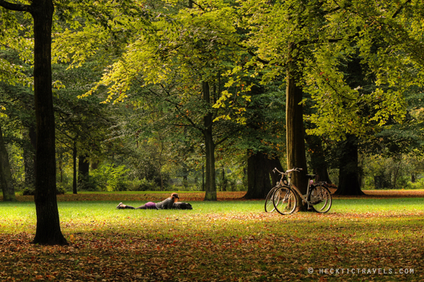 Park in Haarlem, Netherlands