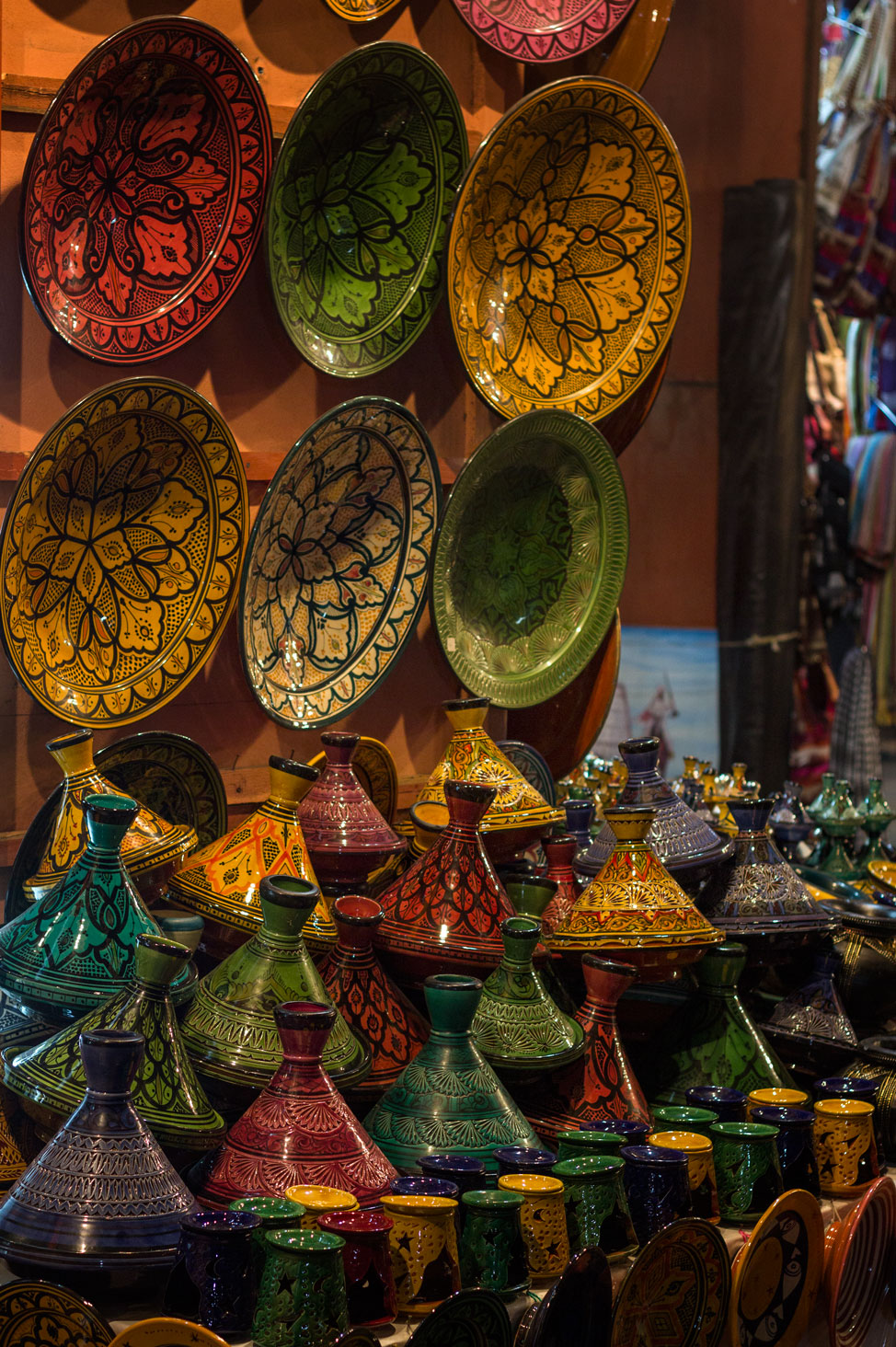 The Nighttime Marrakech Market in Morocco