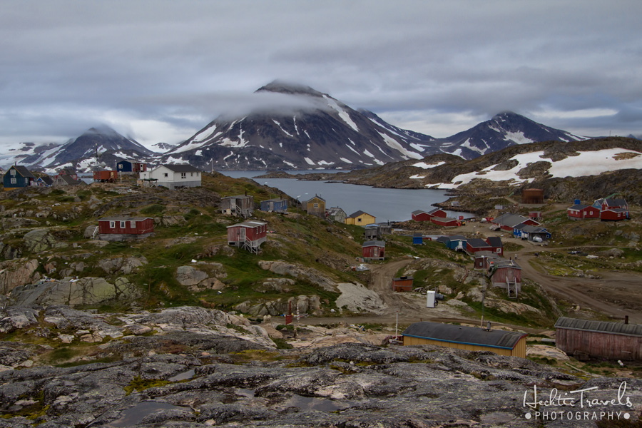 A view of the town of Kulusuk, Greenland