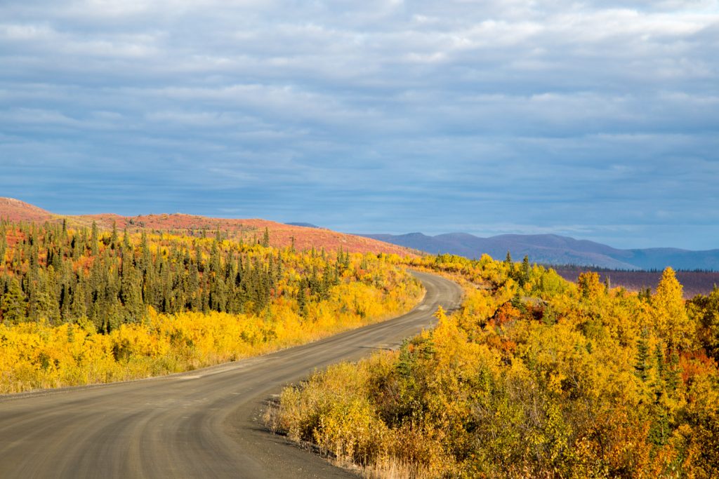Top of the World Highway Yukon Fall