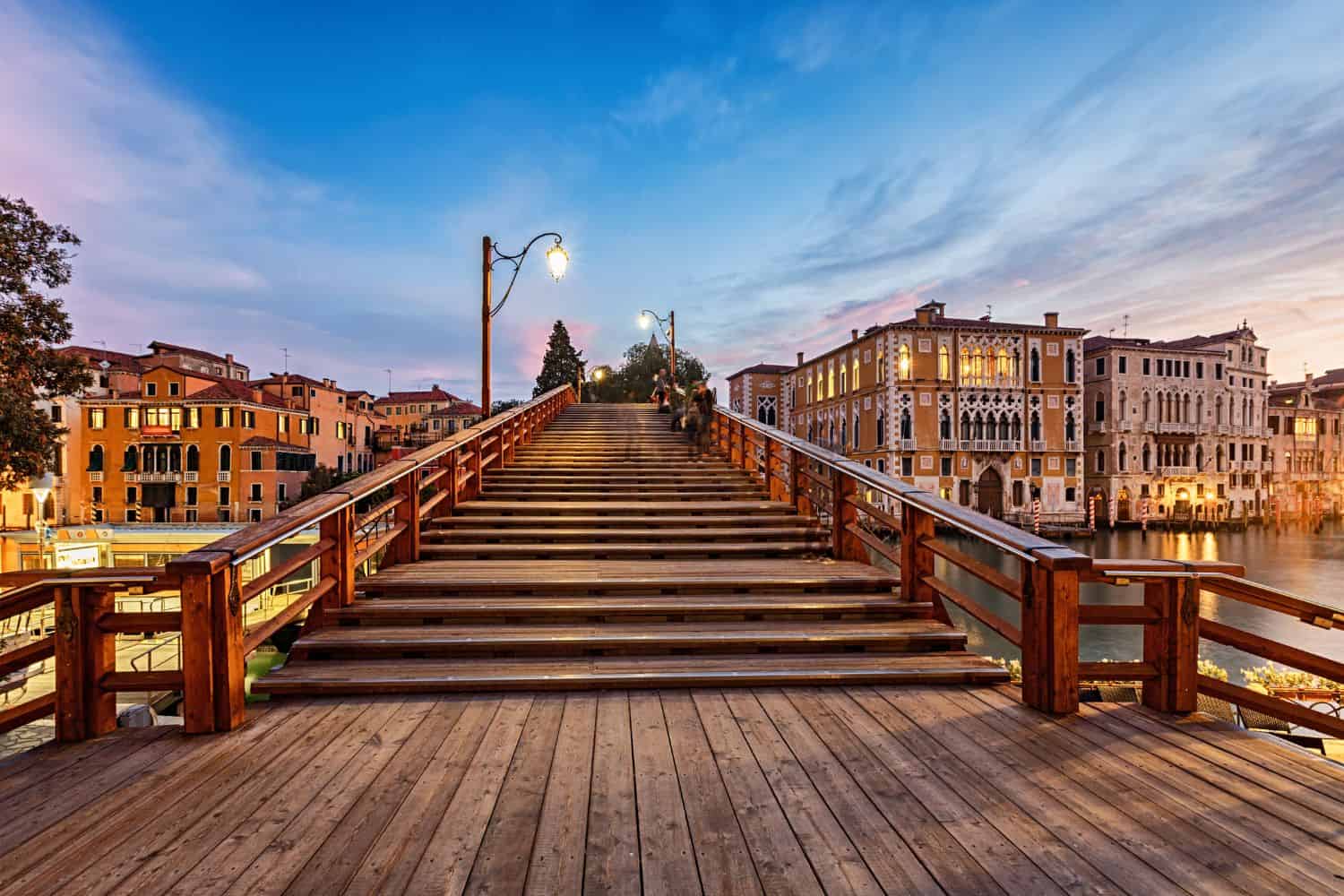 The wooden bridge - Accademia Bridge in Venice