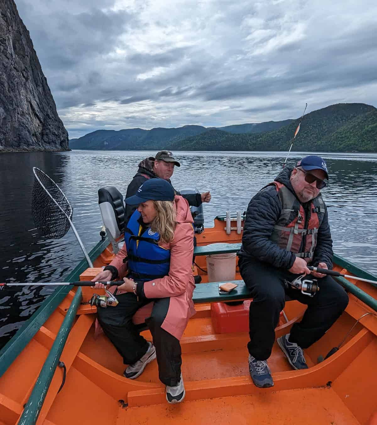 Fishing from a dory