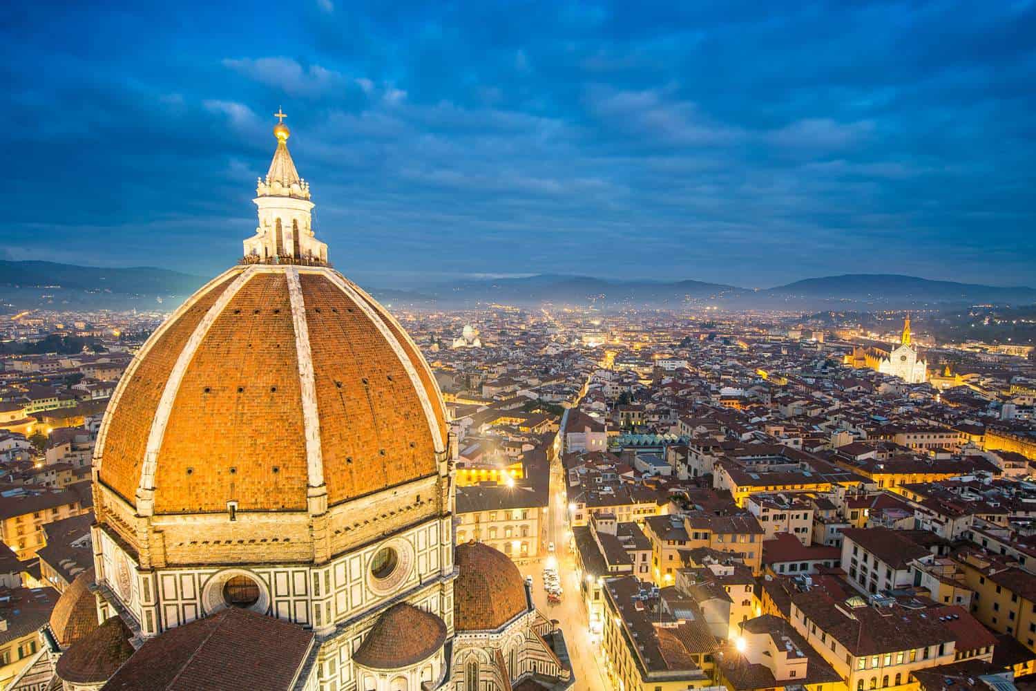 Florence lit up at Night