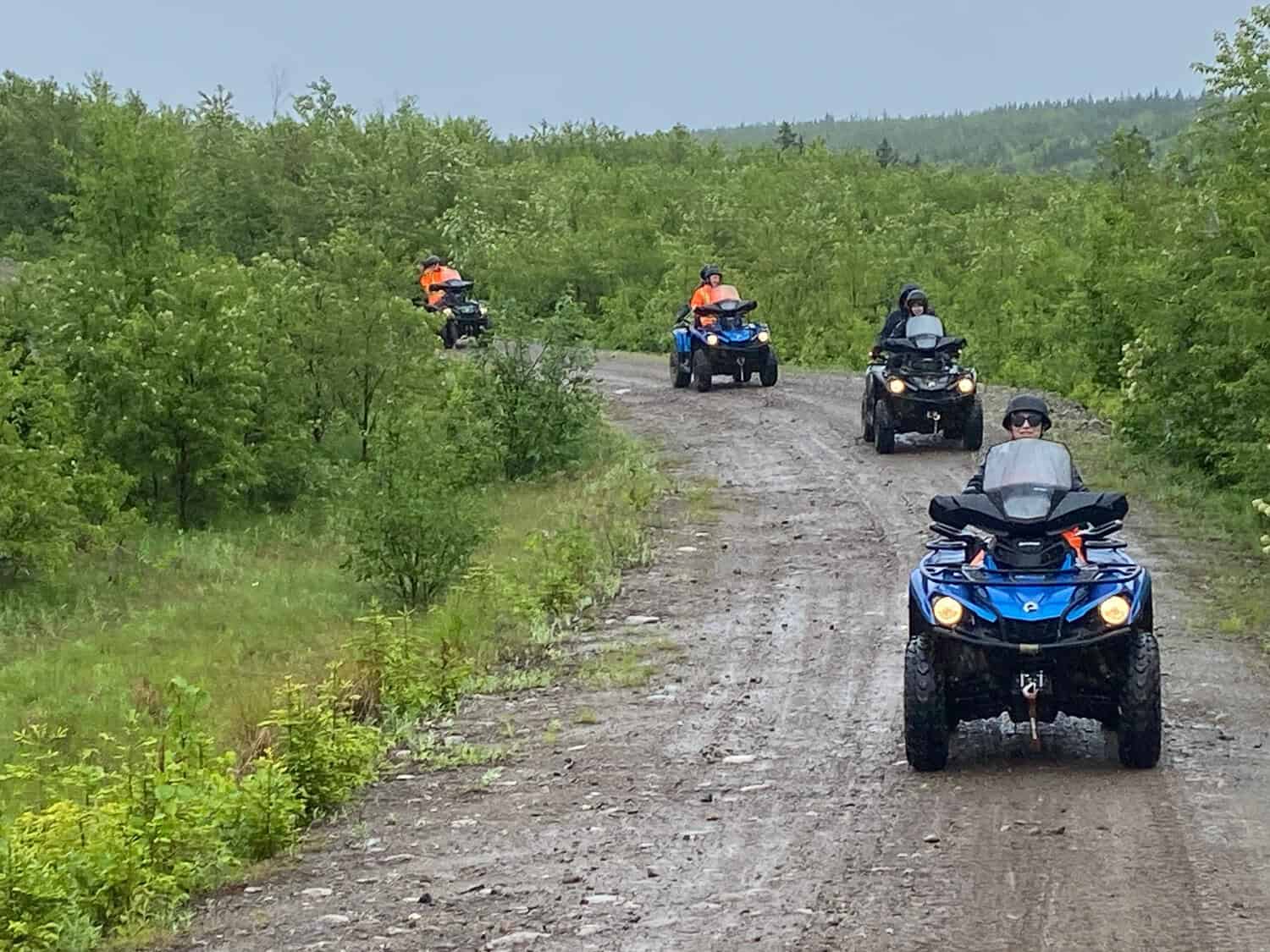 Riding ATVs in Western Newfoundland