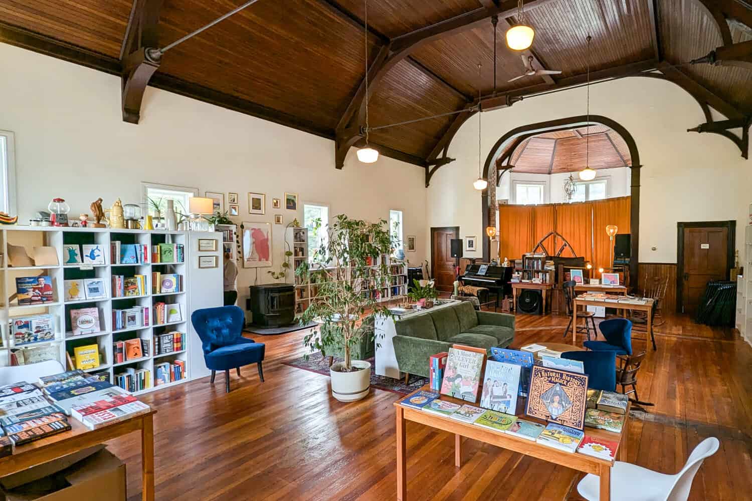 Inside Steeple Green Books in Musquodoboit Valley Nova Scotia