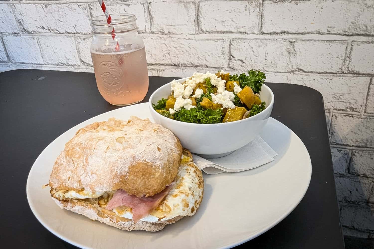 Breakfast sandwich from Uprooted Market and Cafe in Musquodoboit Harbour