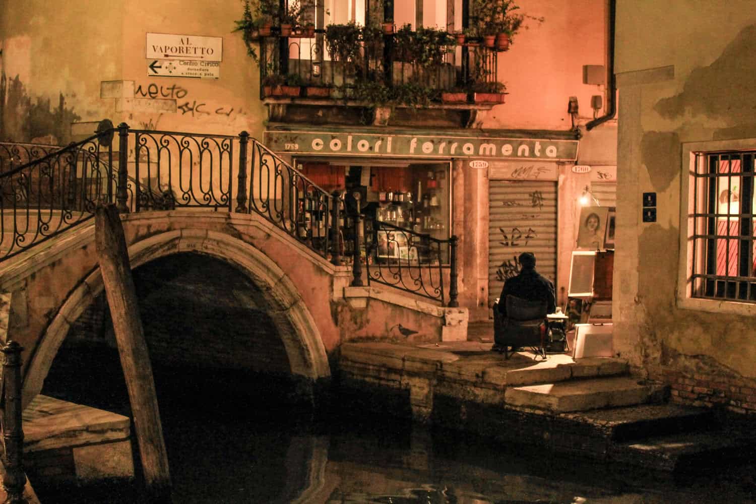 Venice Streets at Night