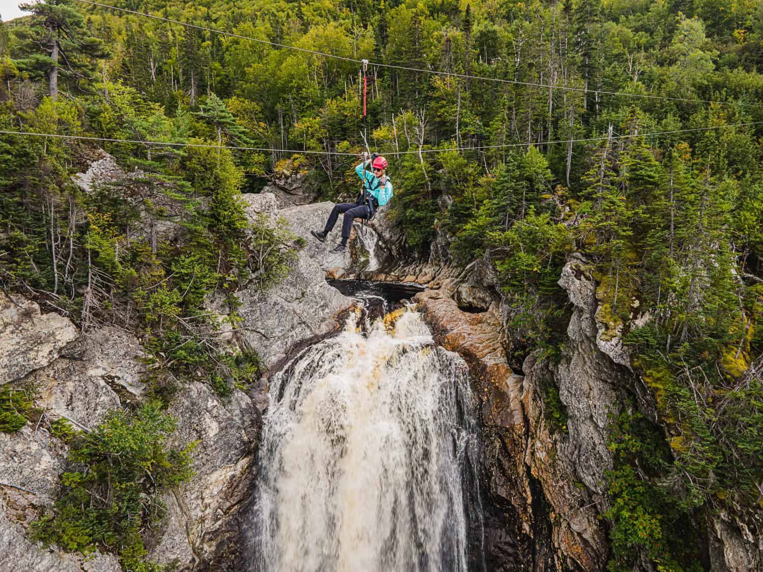 Zip Lining on Marble Mountain