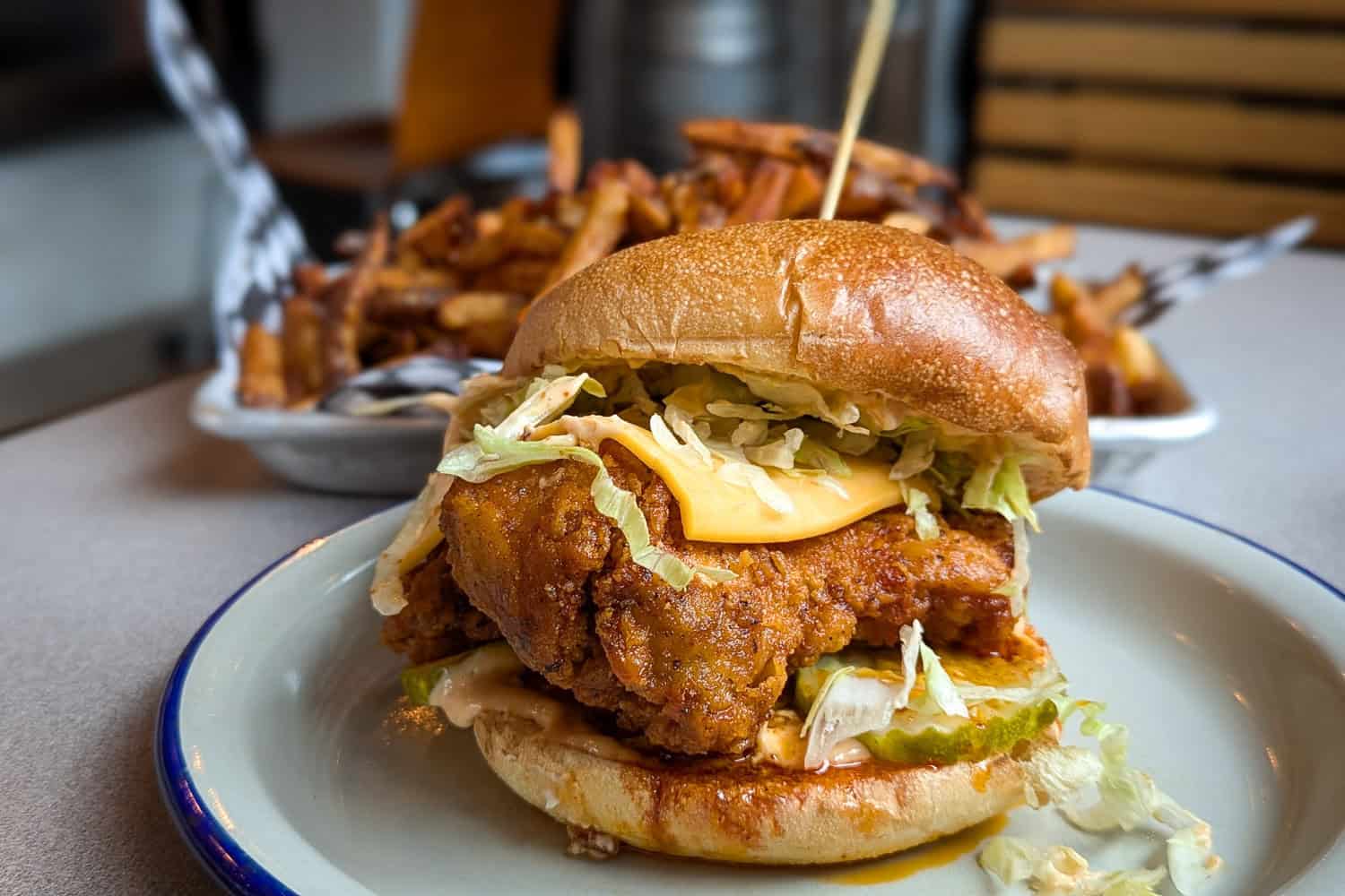 The Nashville Fried Chicken Sandwich from CHKN CHOP in Halifax