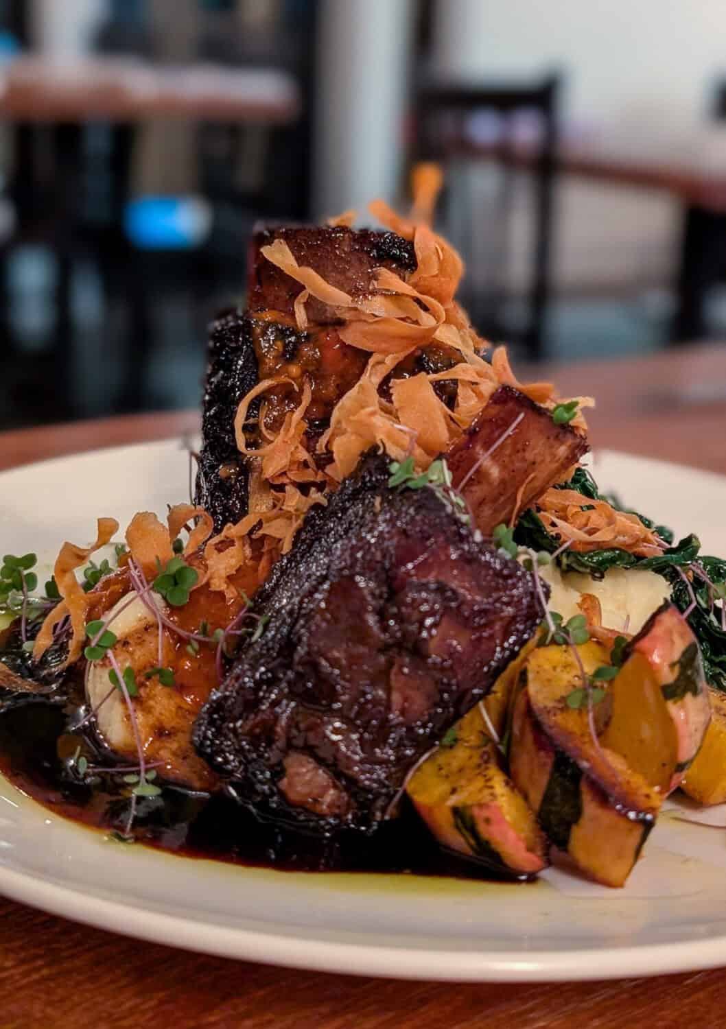 Beef short-rib from Dickie Baxter Taproom and Bistro in Canning. 