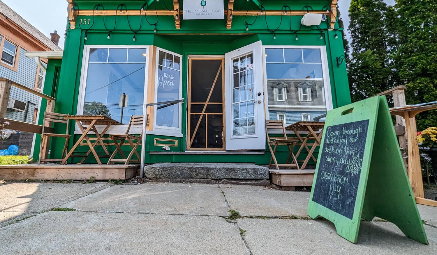 Emerald Light in Shelburne at the Front Door