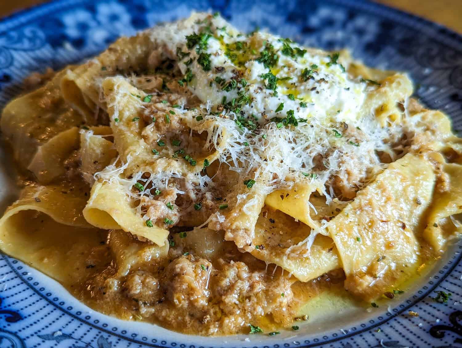 The Tagliatelle from Junction Sixteen in Bridgetown, Nova Scotia - one of our favourite Nova Scotia Restaurants