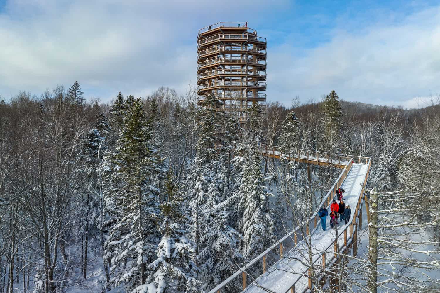 Winter day at Sentier des Cimes